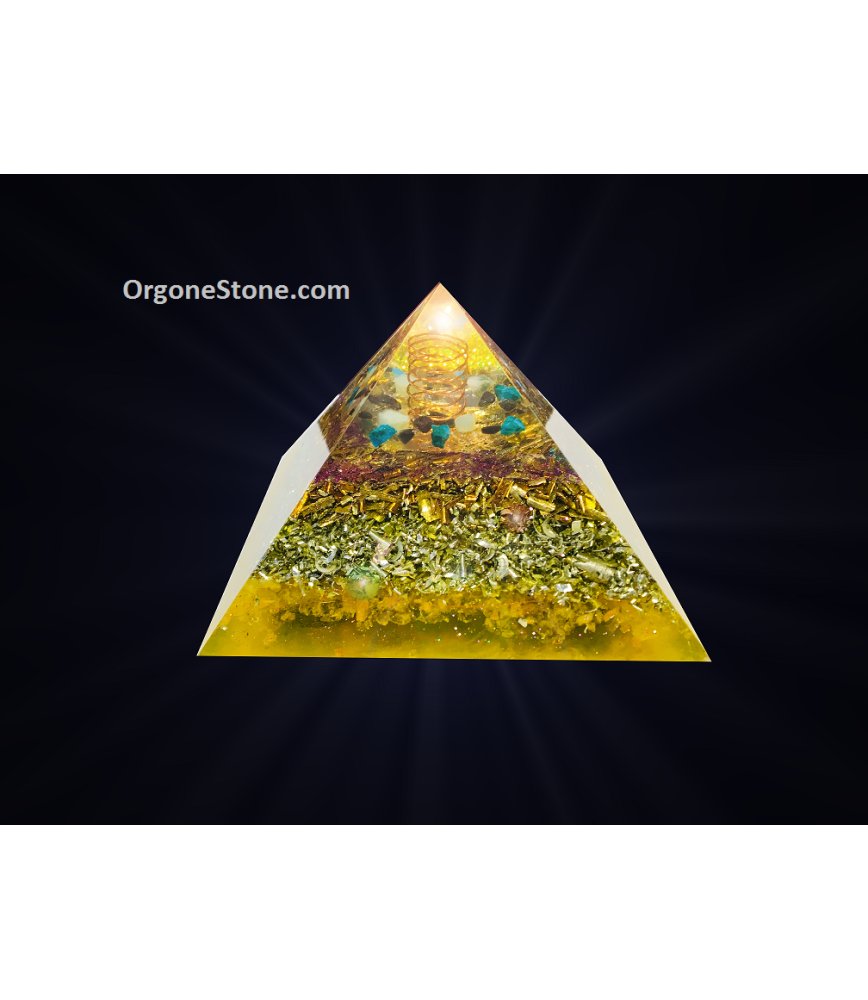 Grande Orgonite Pyramide Magnésia